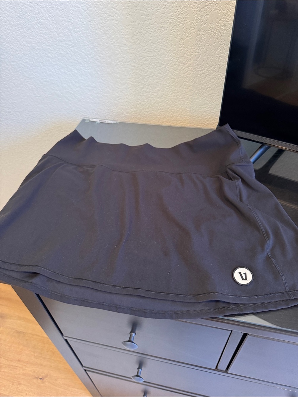 Vuori Black A-Line Athletic Skort